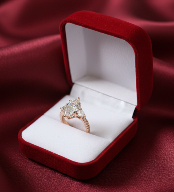 Lab Diamond MQ  Ring