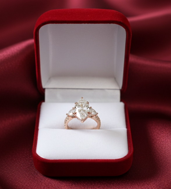 Lab Diamond MQ  Ring