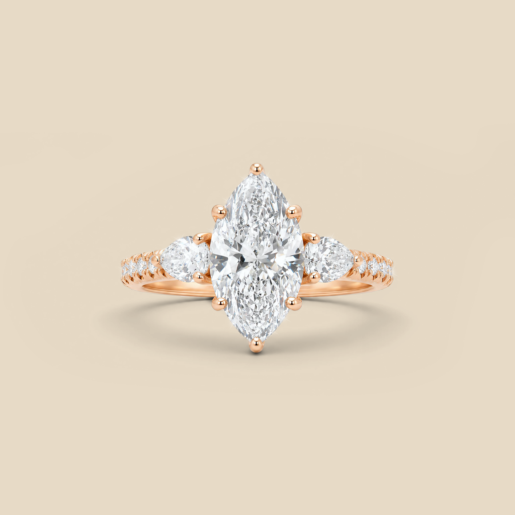 Lab Diamond MQ  Ring