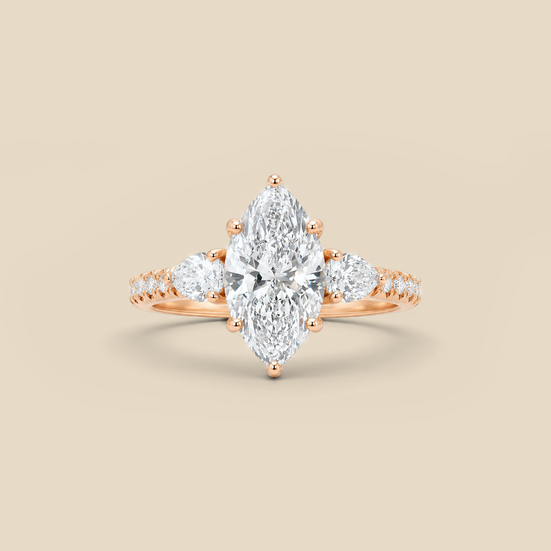 Lab Diamond MQ  Ring