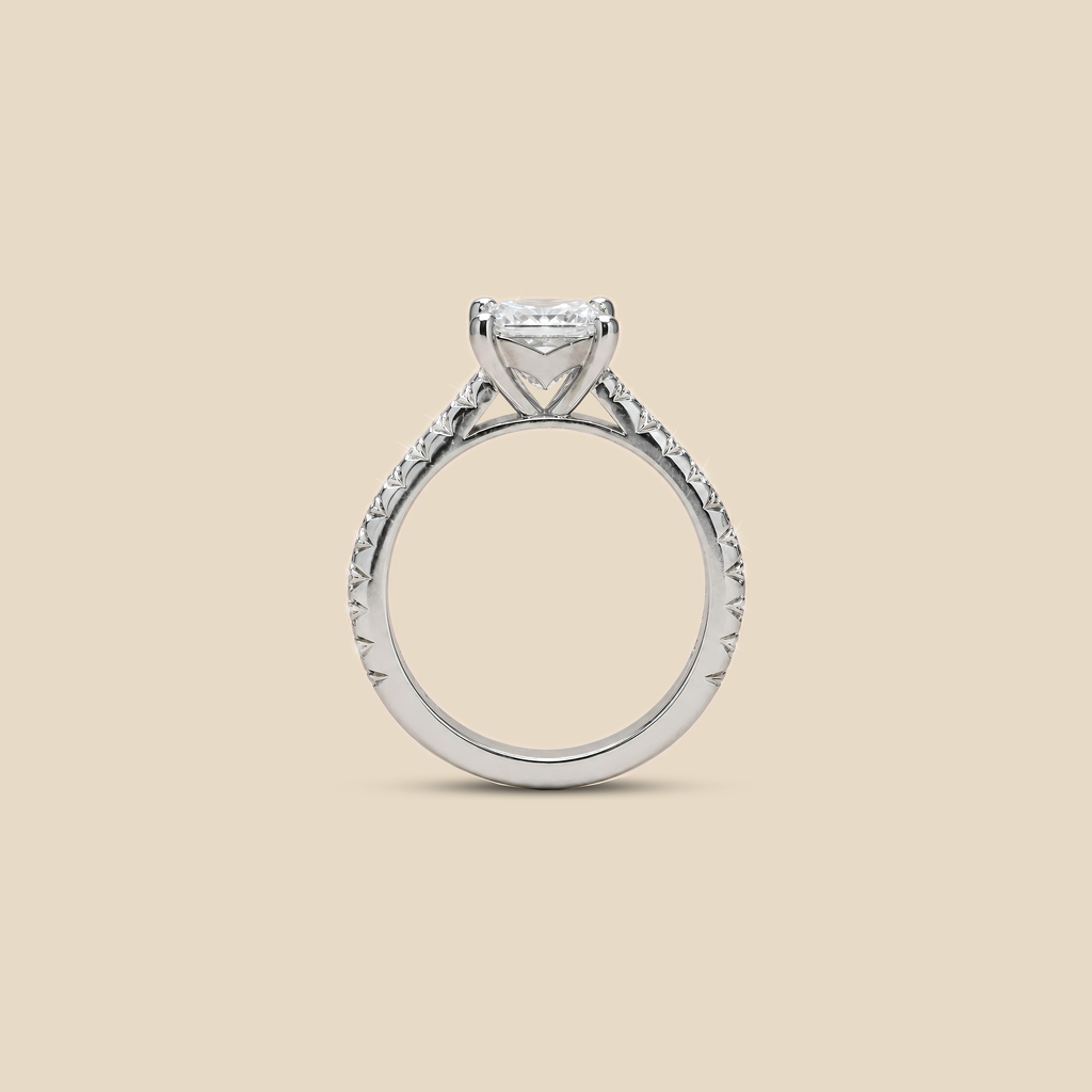 Lab Grown Princess Cut Diamond Ring