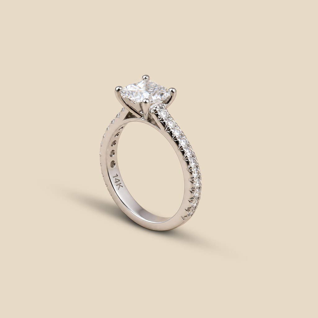Lab Grown Princess Cut Diamond Ring