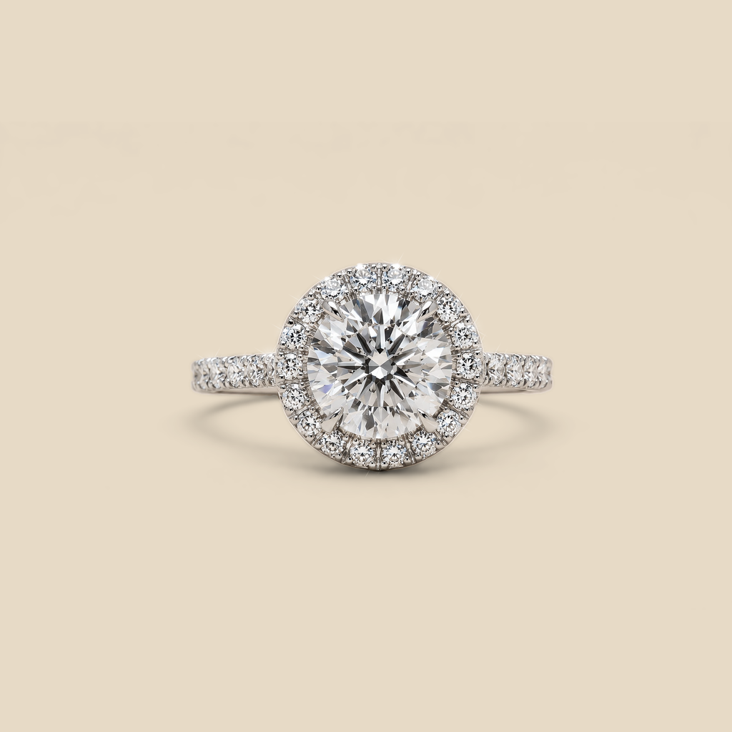 Lady’s Engagement Halo LGD Ring