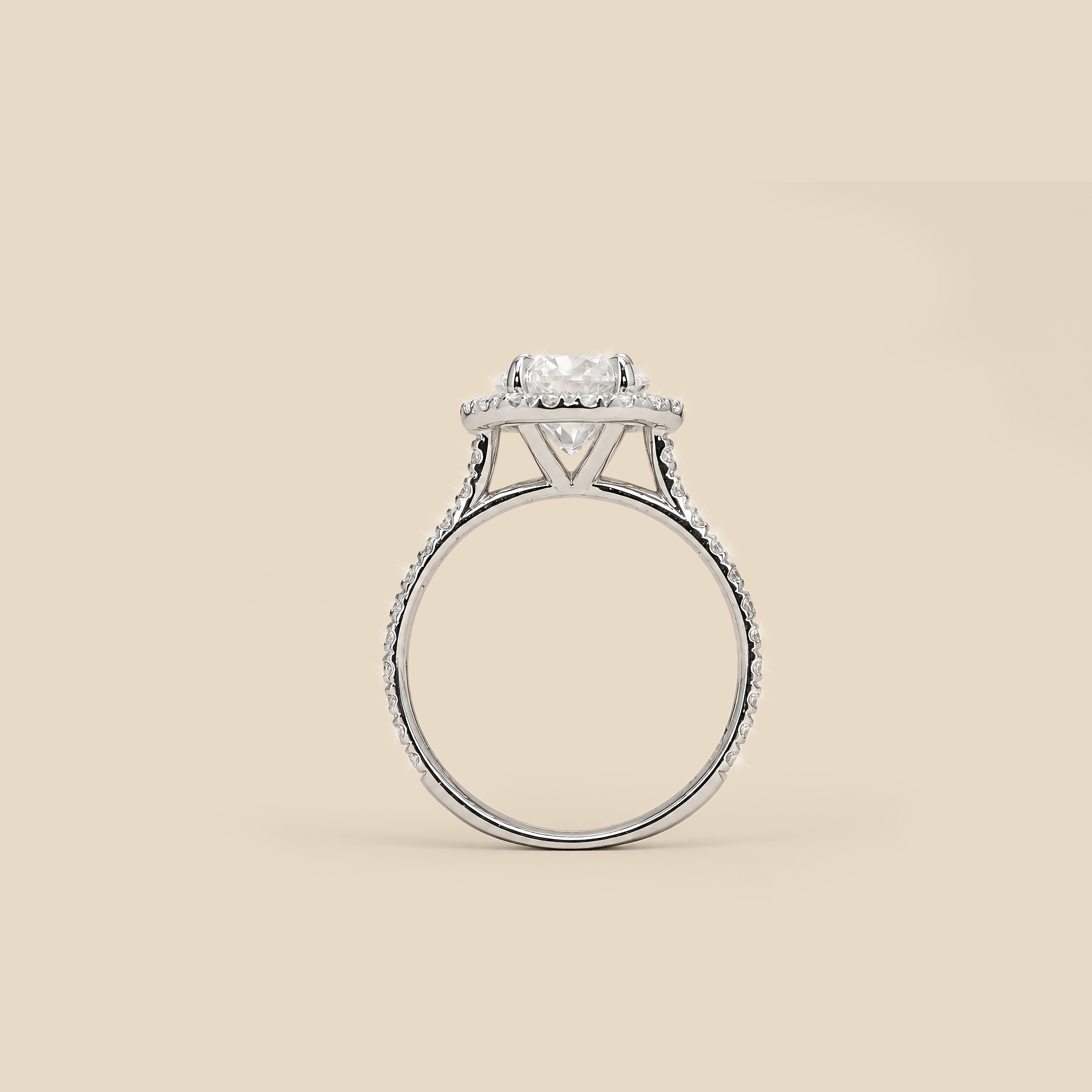 Lady’s Engagement Halo LGD Ring