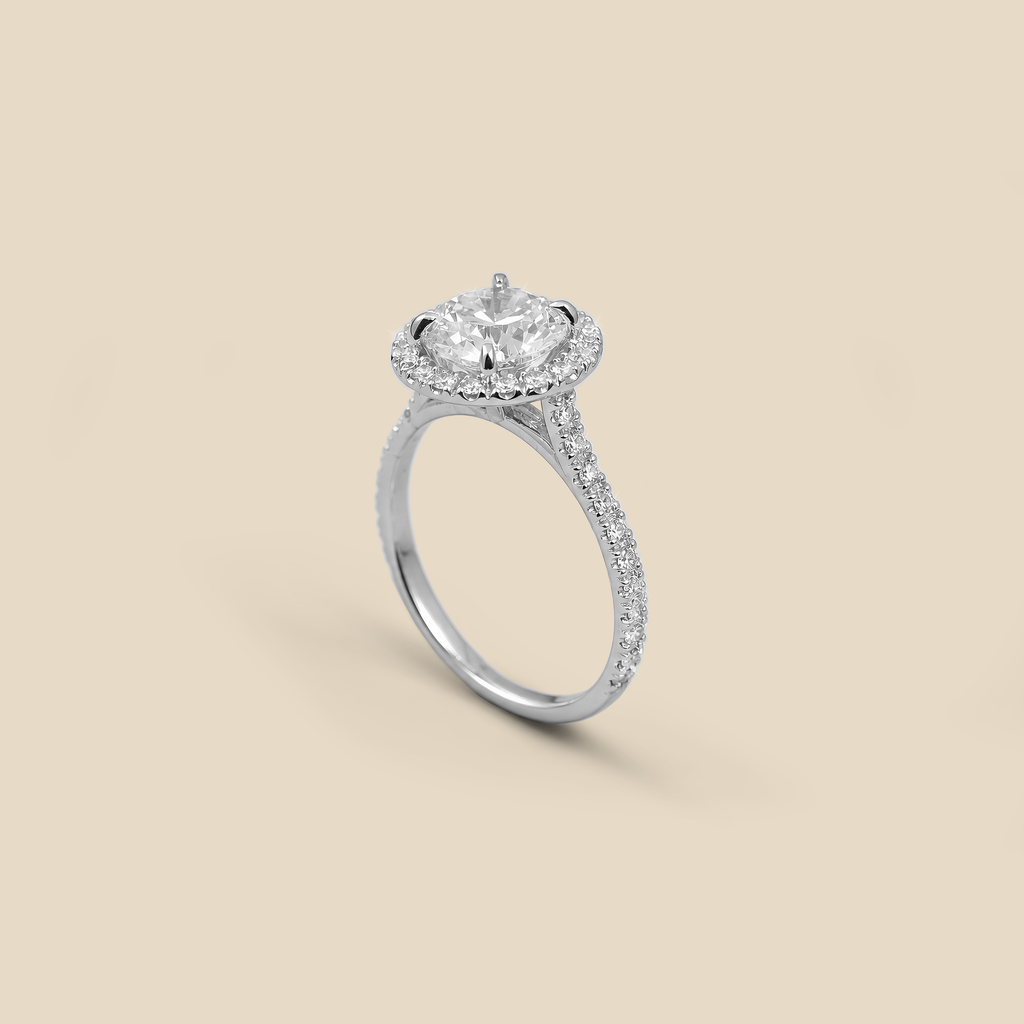 Lady’s Engagement Halo LGD Ring