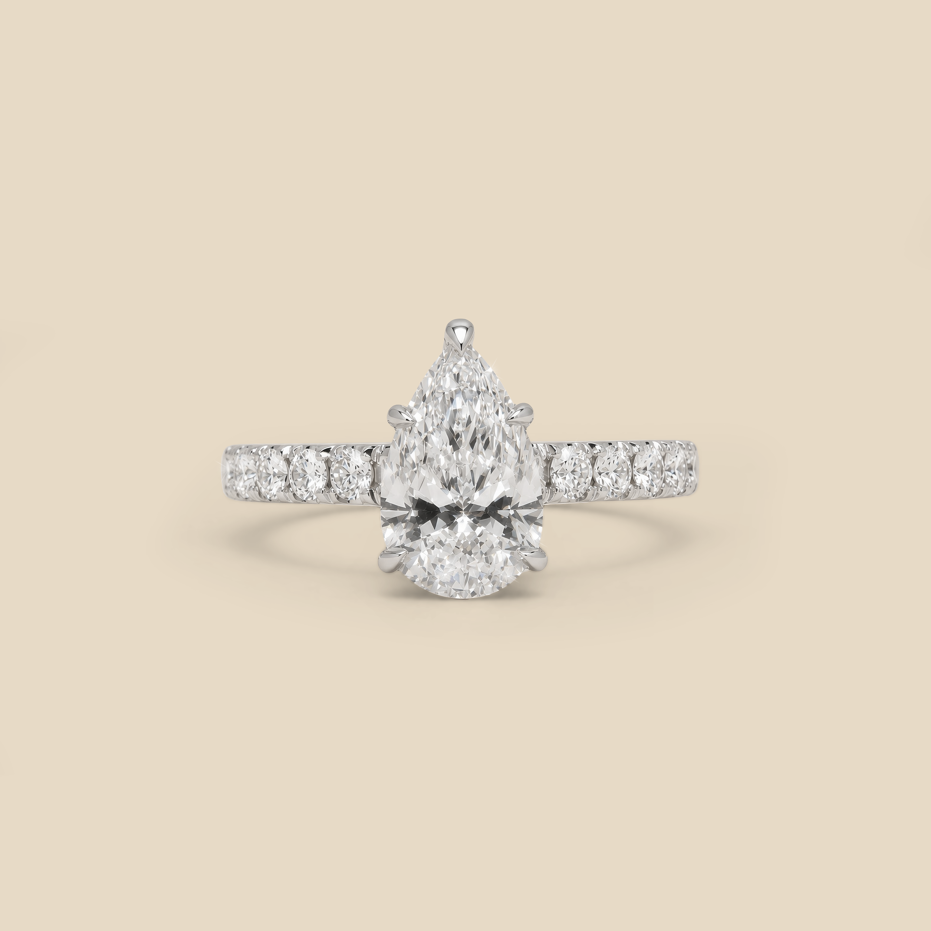 Lab Grown Diamond Pear shape Ring
