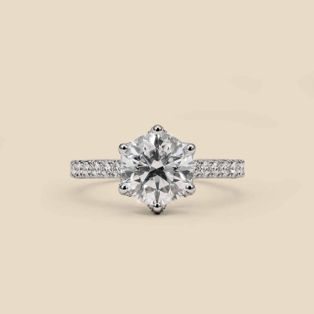Lady’s Engagement Tulip LGD Diamond Ring