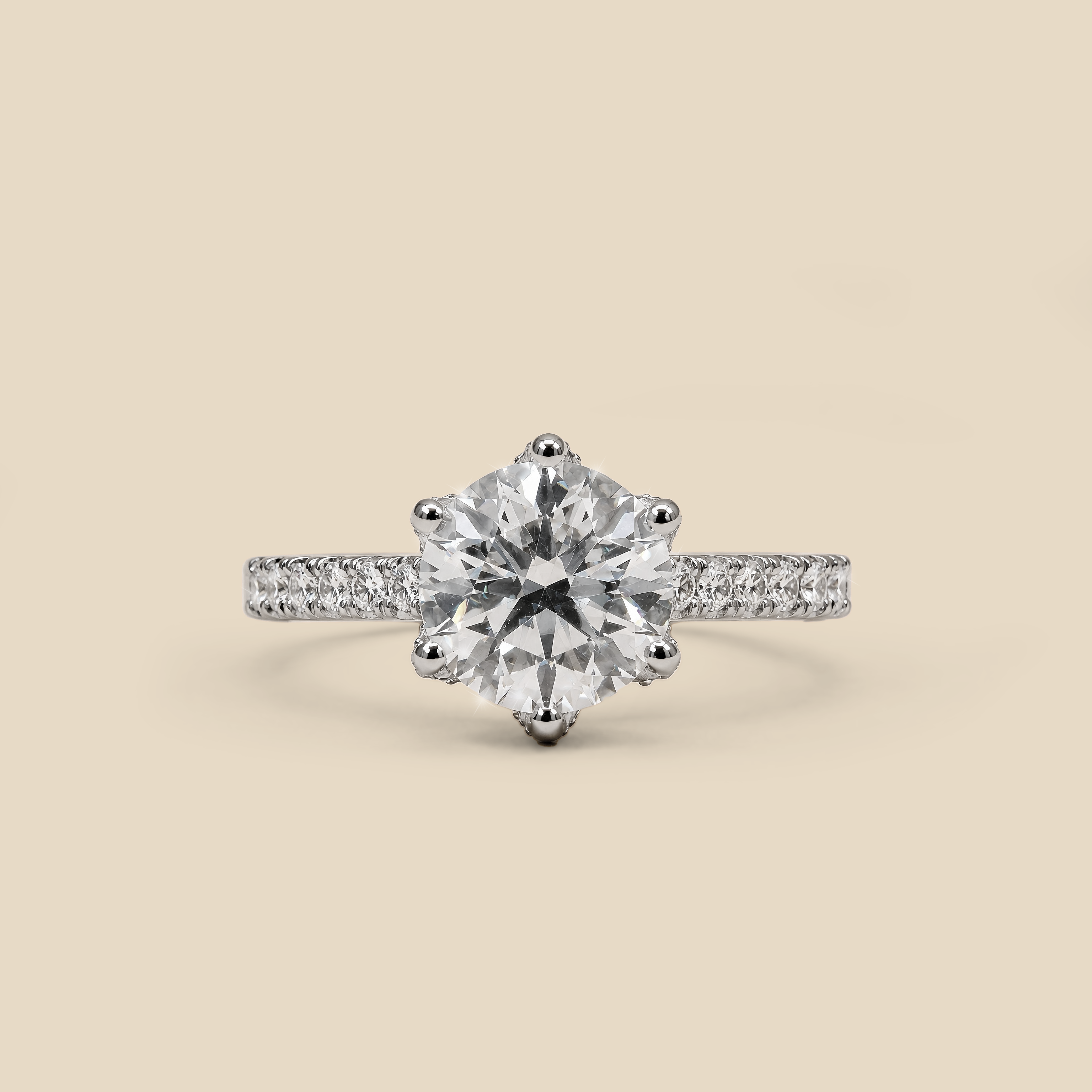 Lady’s Engagement Tulip LGD Diamond Ring