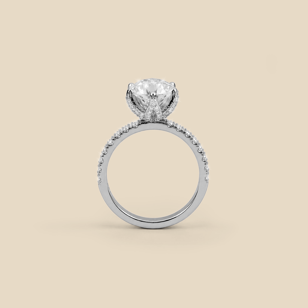Lady’s Engagement Tulip LGD Diamond Ring