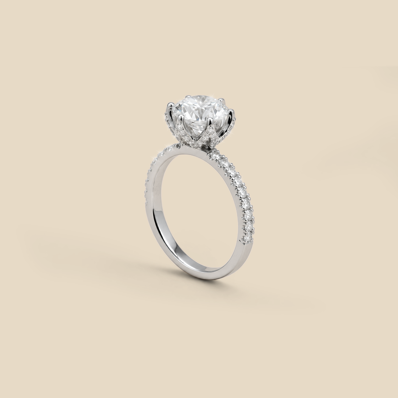 Lady’s Engagement Tulip LGD Diamond Ring