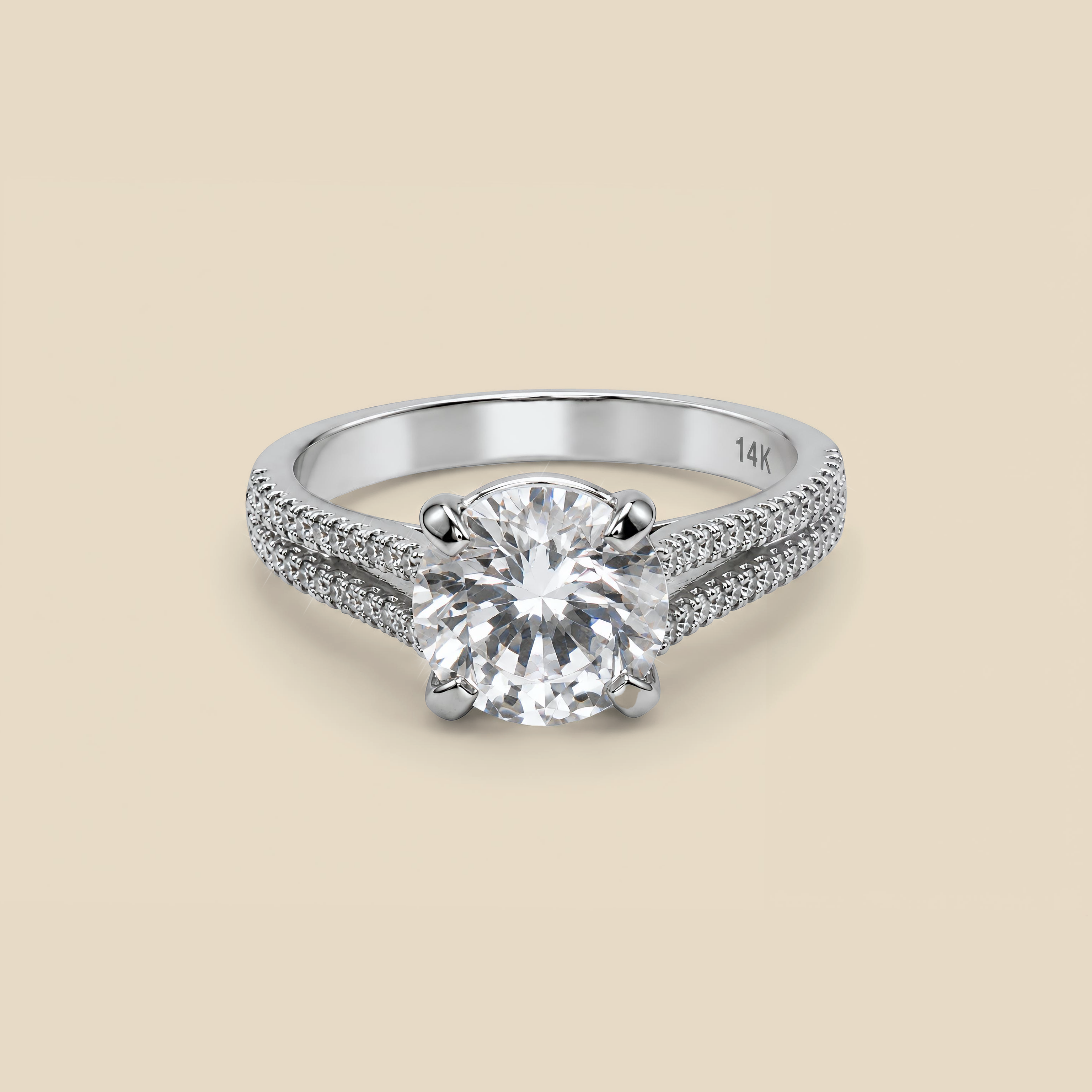 Lab Grown Diamond Round  Ring