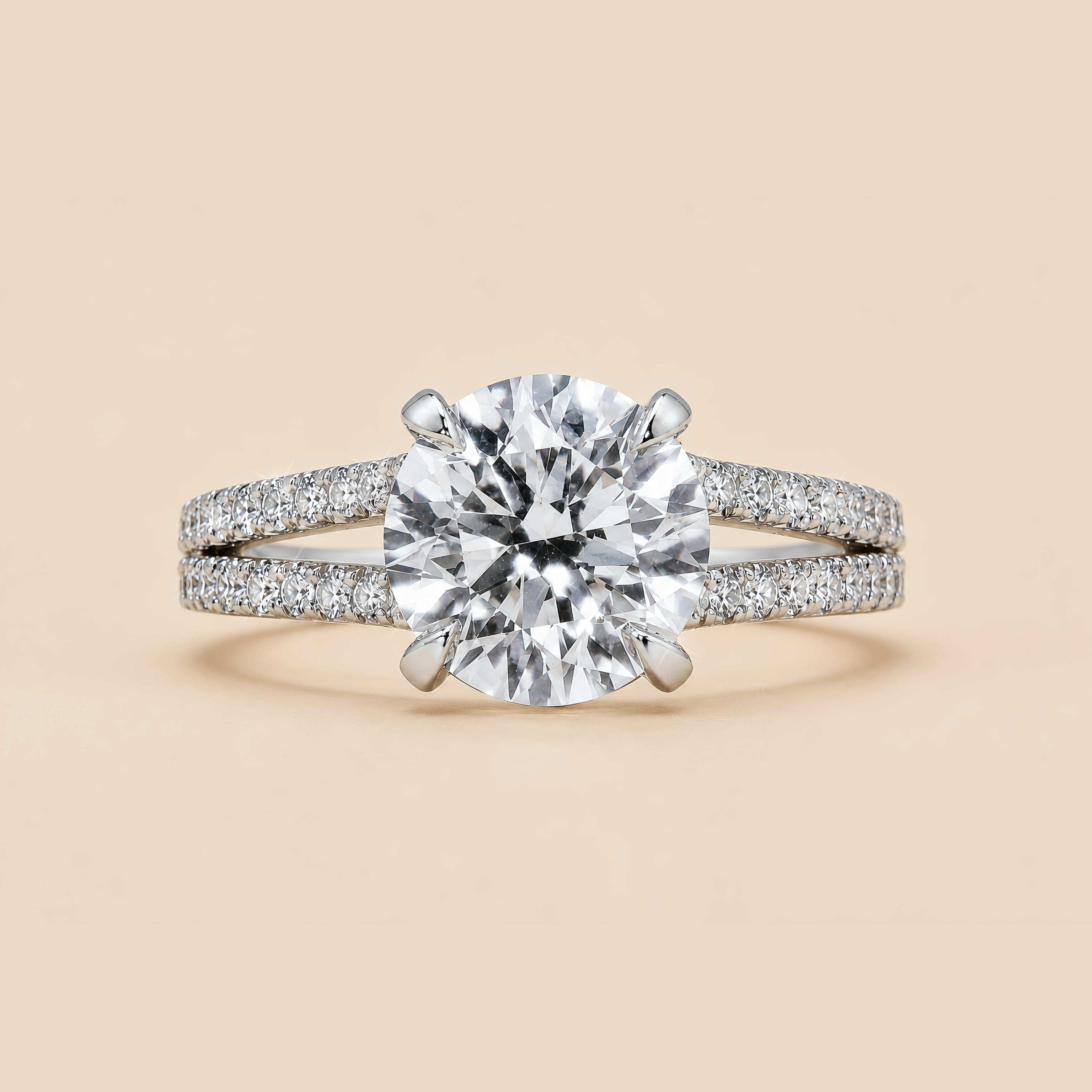 Lab Grown Diamond Round  Ring