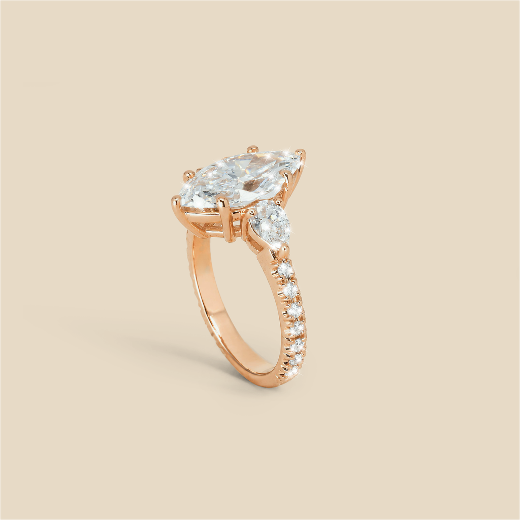 Lab Diamond MQ  Ring