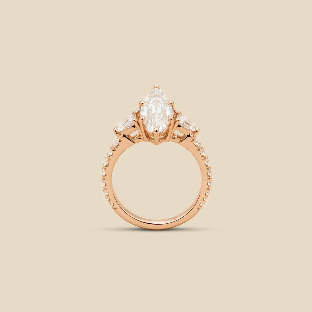 Lab Diamond MQ  Ring
