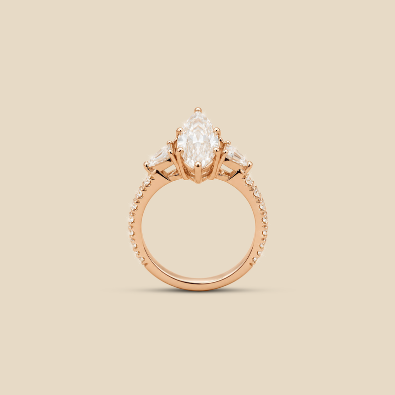 Lab Diamond MQ  Ring