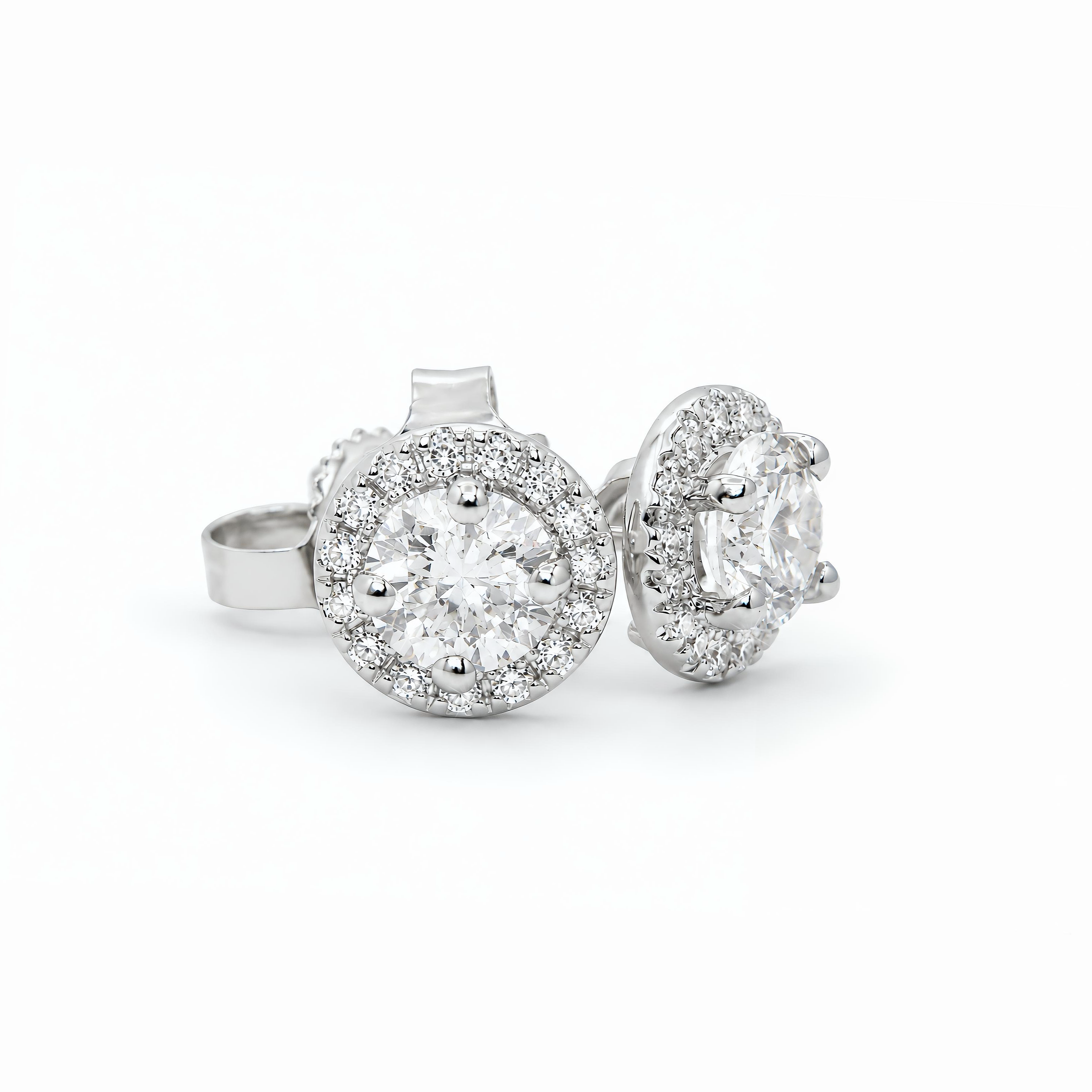 LGD Halo Stud Earrings
