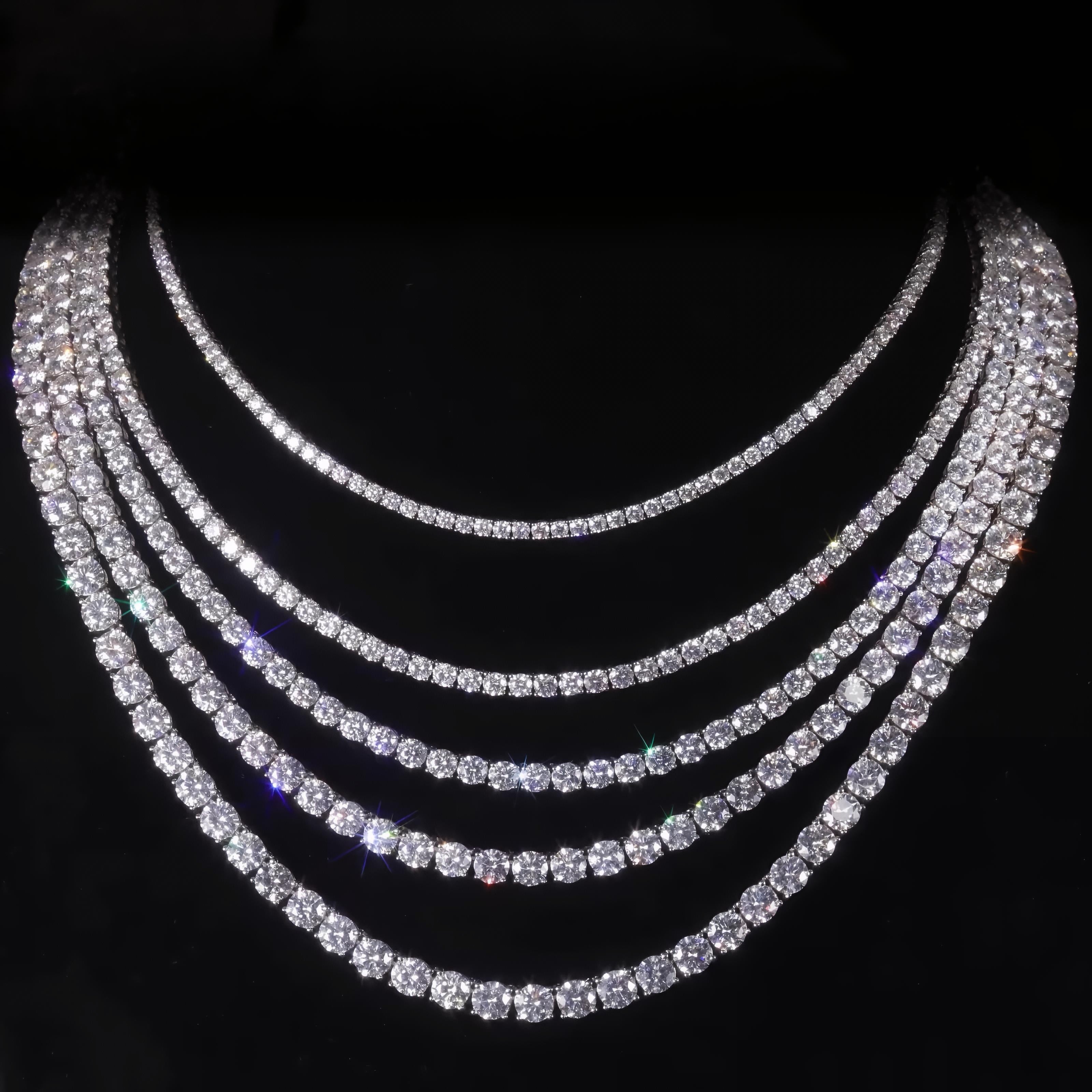 Lab Diamon Tennis Necklaces