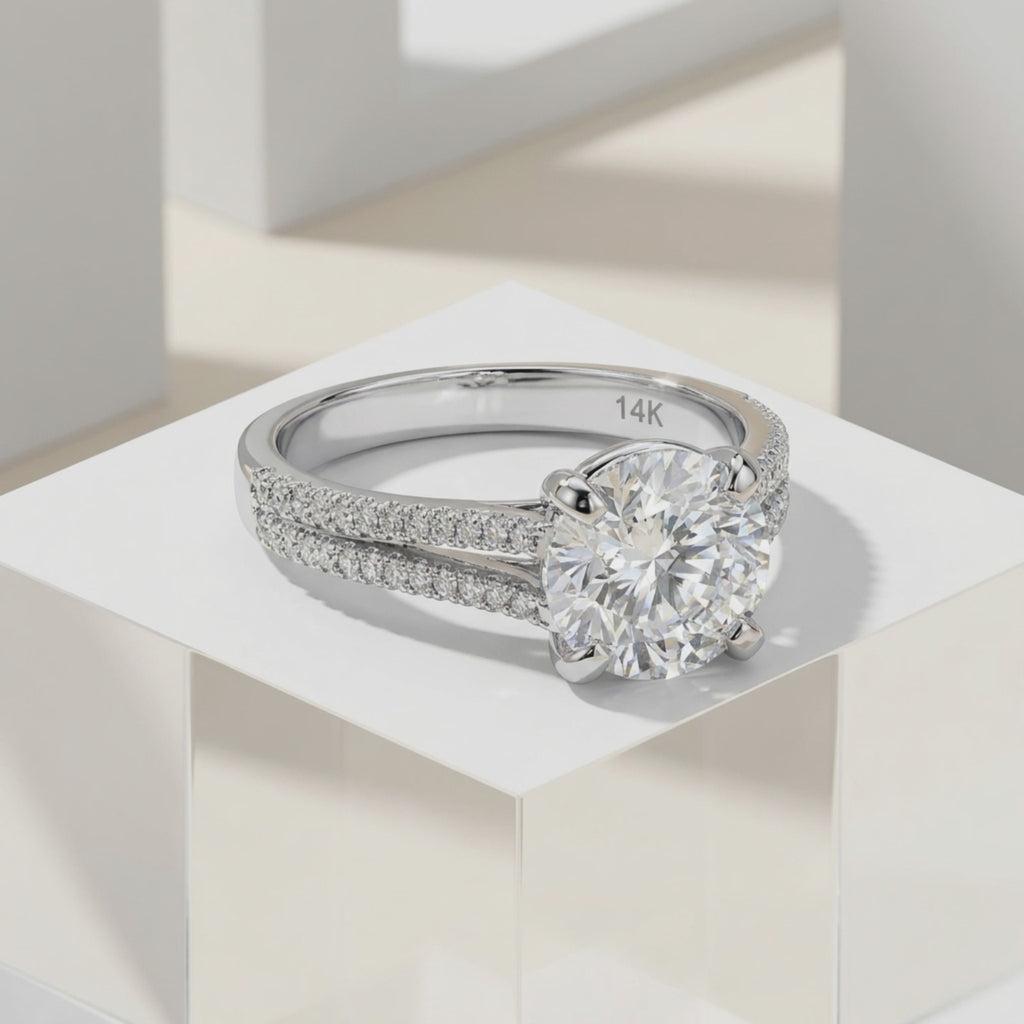 Lab Grown Diamond Round  Ring
