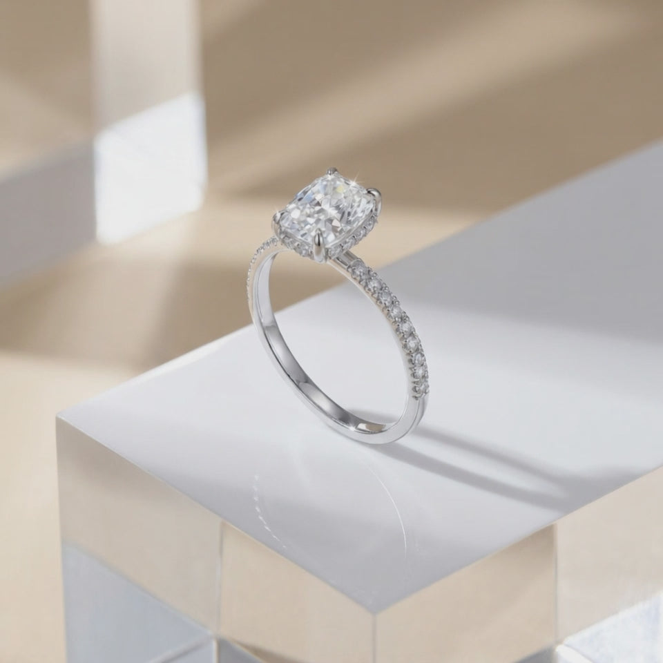 Lab Grown Diamond Cushion Cut Ring