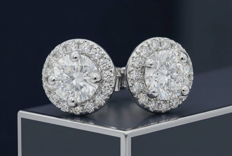 LGD Halo Stud Earrings
